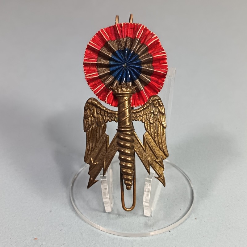 ATTRIBUT OU INSIGNE DE KEPI D'OFFICIERS ET ADJUDANTS MODELE 1886 OFFICIER D'ETAT MAJOR